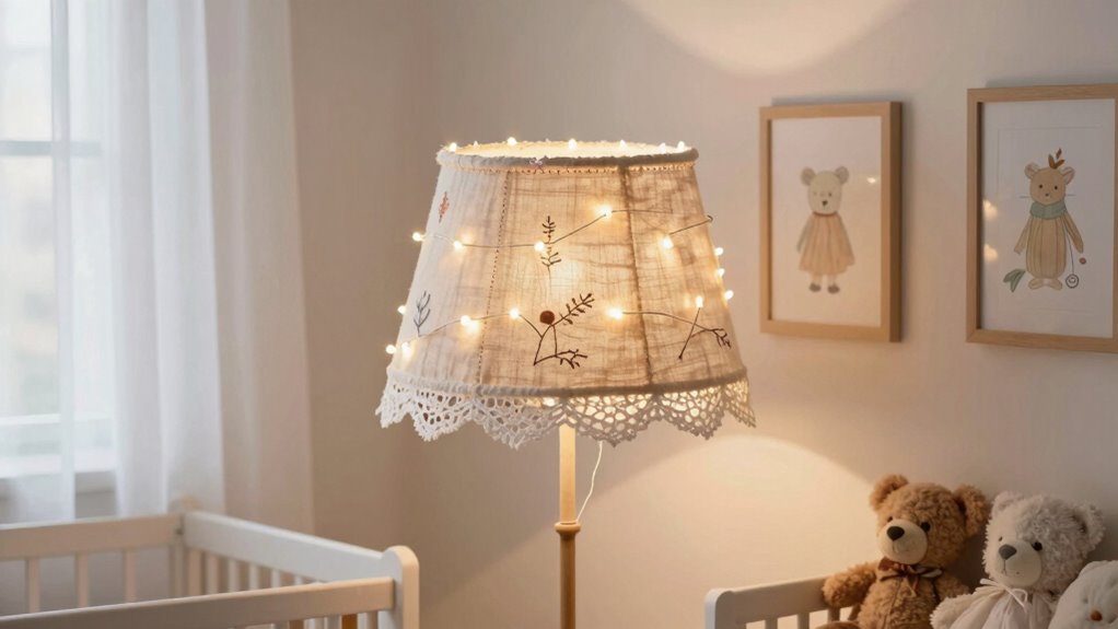 handmade cozy nursery lighting