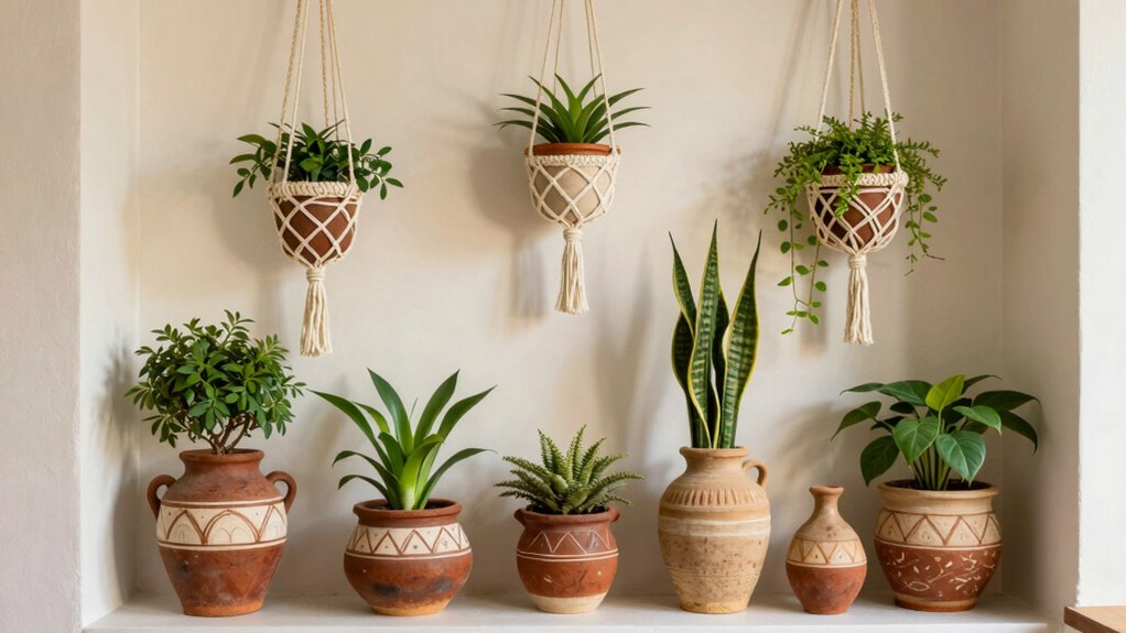 handmade decorative plant containers