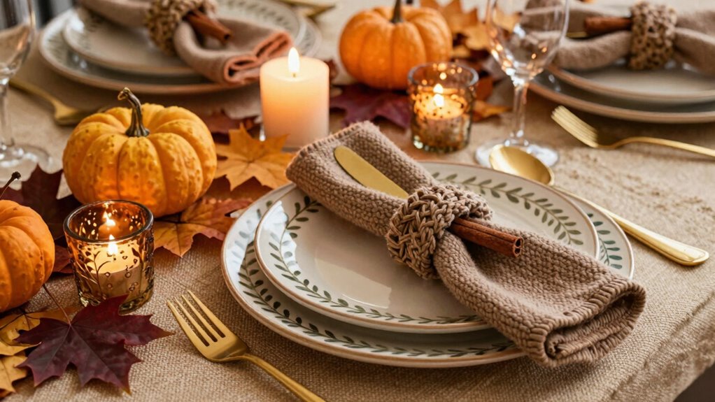 handmade fall table decor