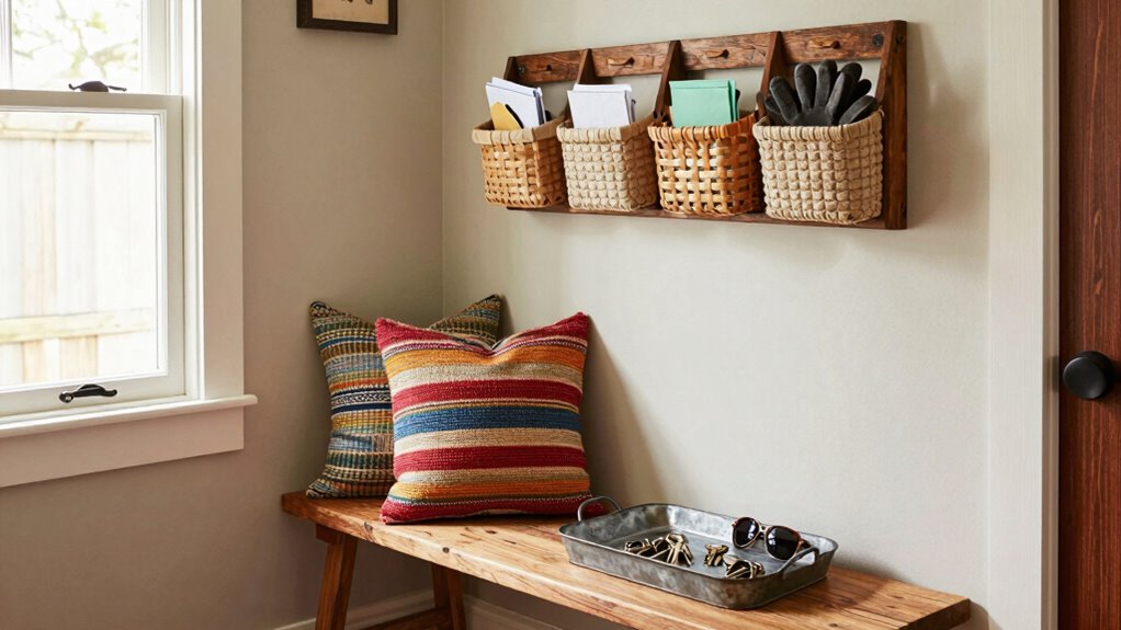 handmade personalized entryway organization