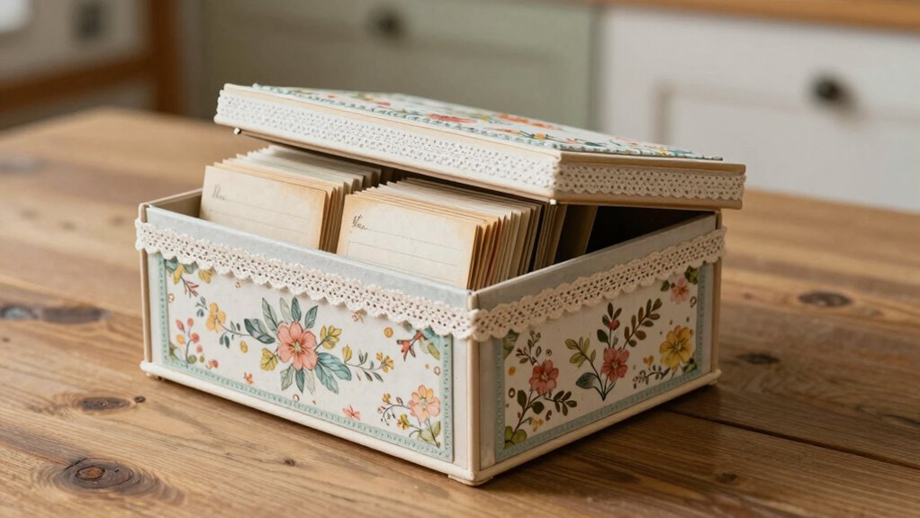 handmade personalized recipe organizer