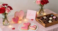 handmade valentine gift arrangement