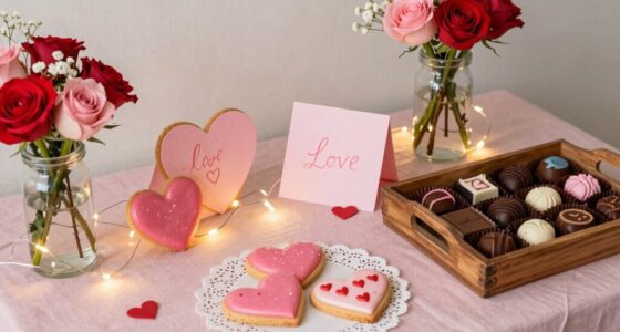 handmade valentine gift arrangement