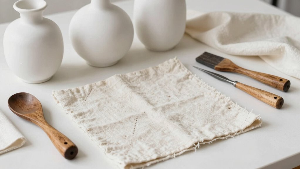 harmonize white linen textures