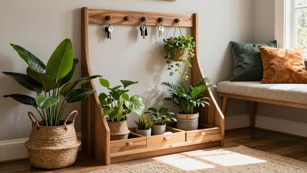 indoor plants enhance entryway ambiance