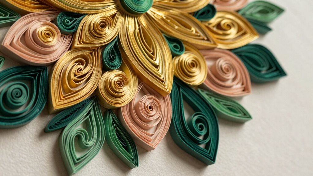 intricate textured paper art