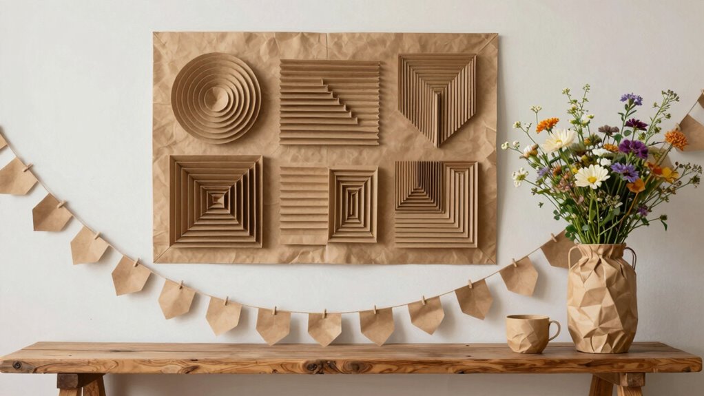kraft paper enhances home decor
