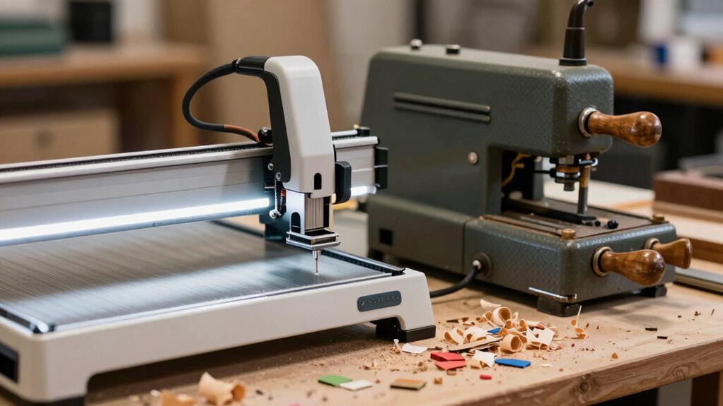 laser vs cutting machine