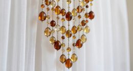 make beaded curtain tieback