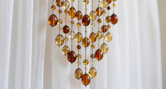 make beaded curtain tieback