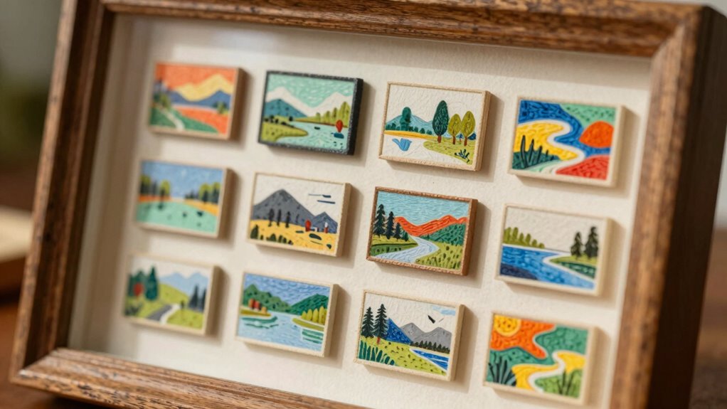 miniature art gallery display