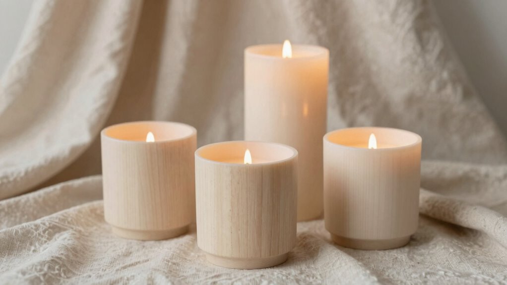 neutral minimalist candle decor