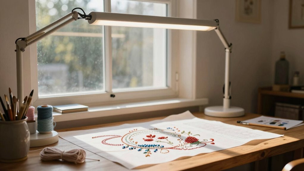 optimal lighting for crafts