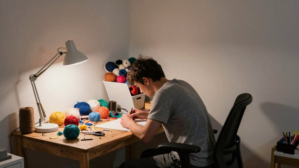 organize workspace for comfort