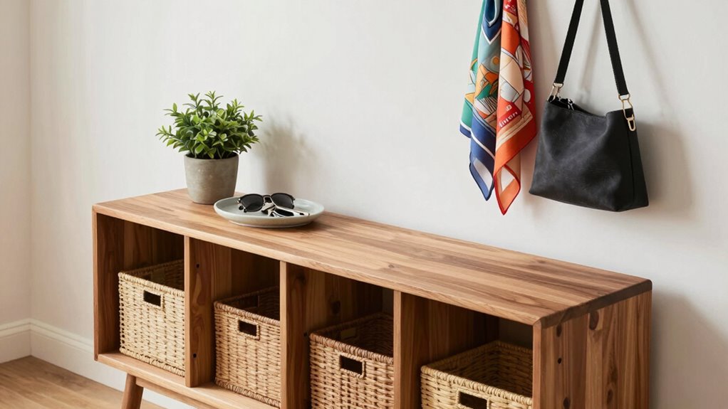 organized entryway cubbies design