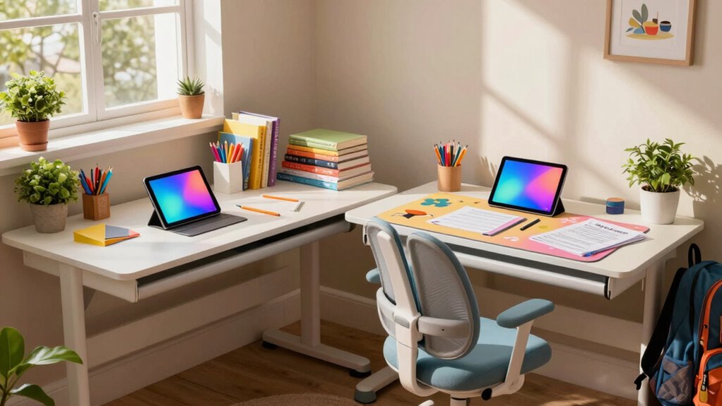 organized ergonomic personalized workspace