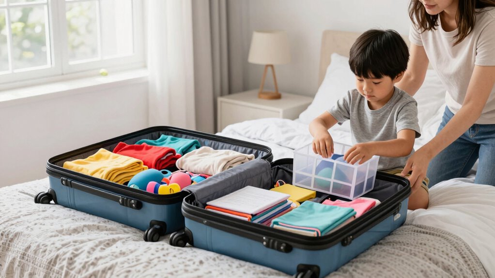 organized packing for co parenting