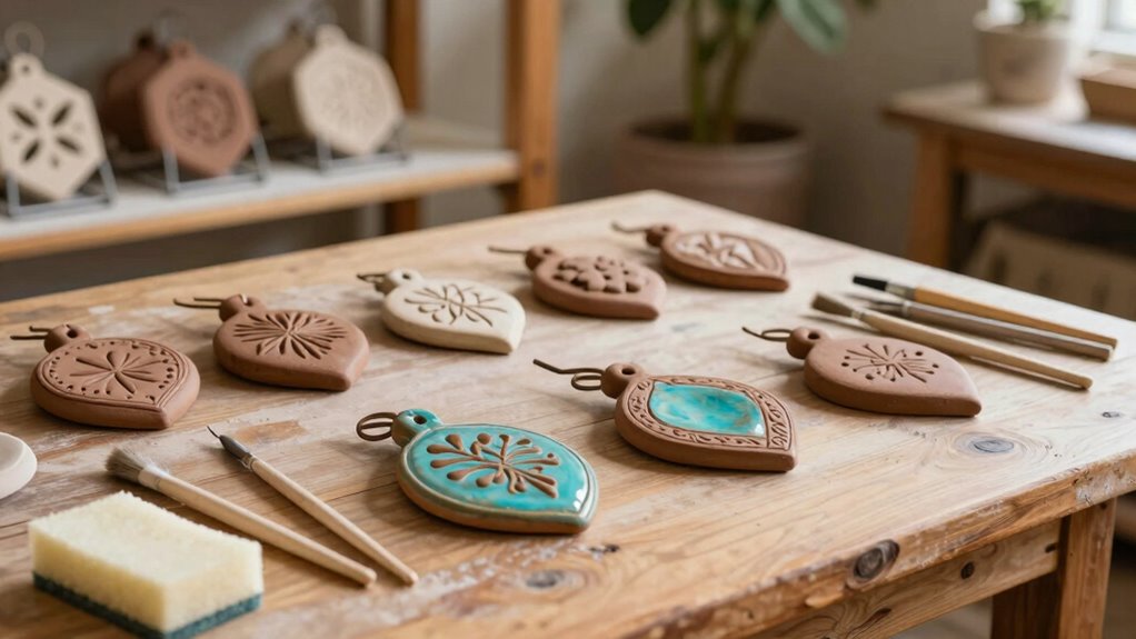ornament focused pottery setup