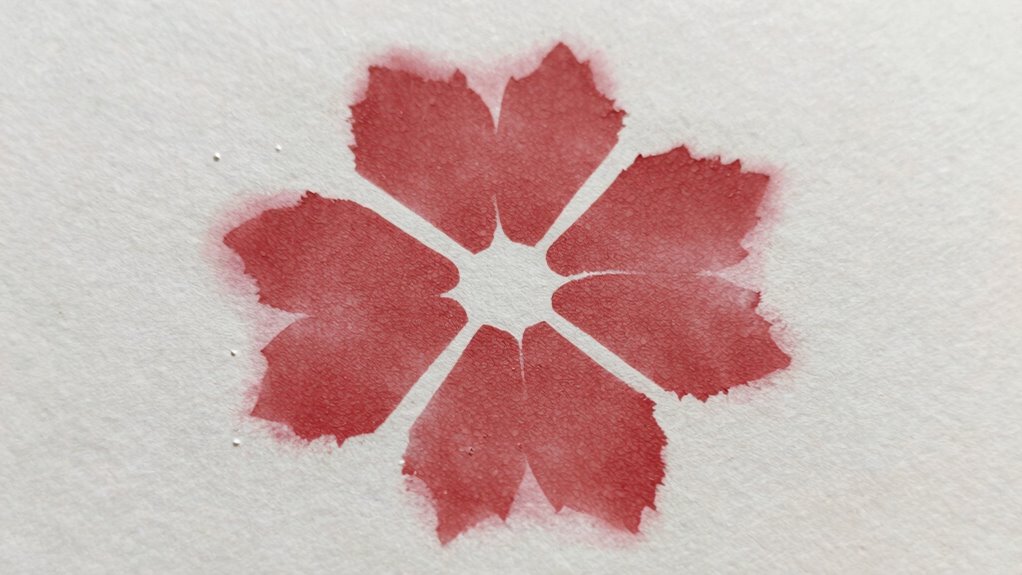 paint bleeding through stencil