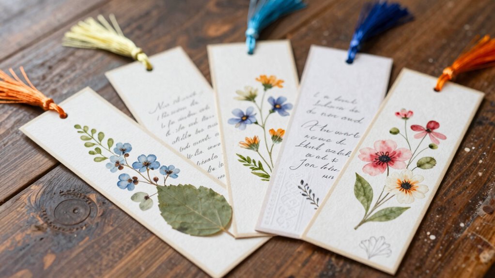 personalized artistic bookmarks