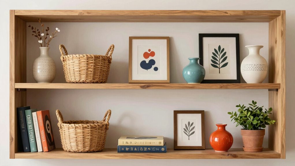 personalized balanced shelf decor
