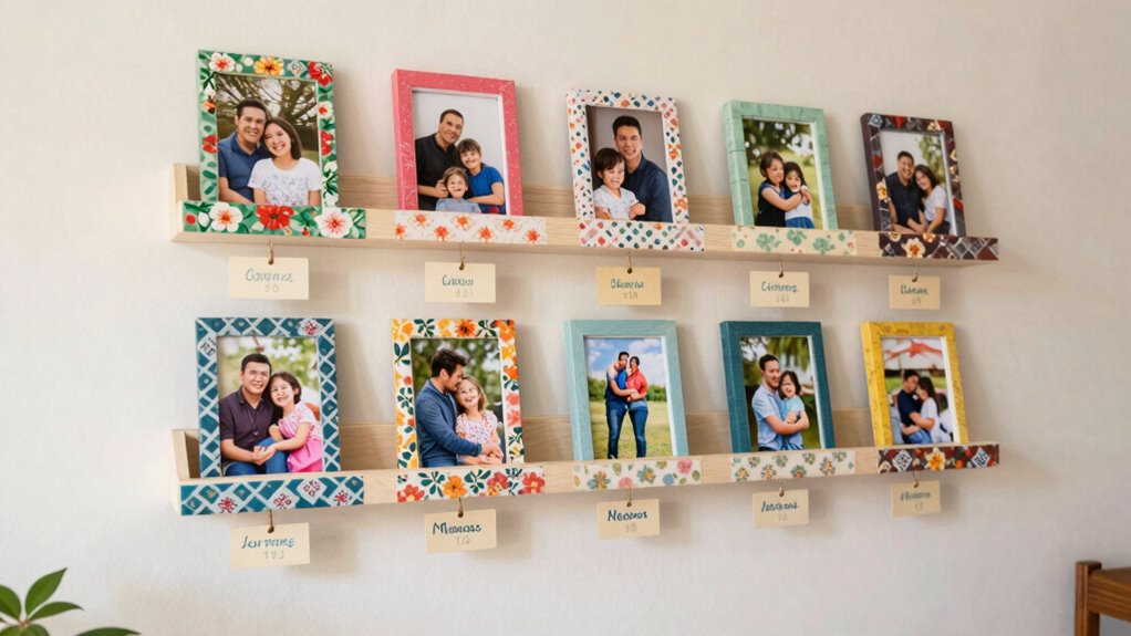personalized family photo display