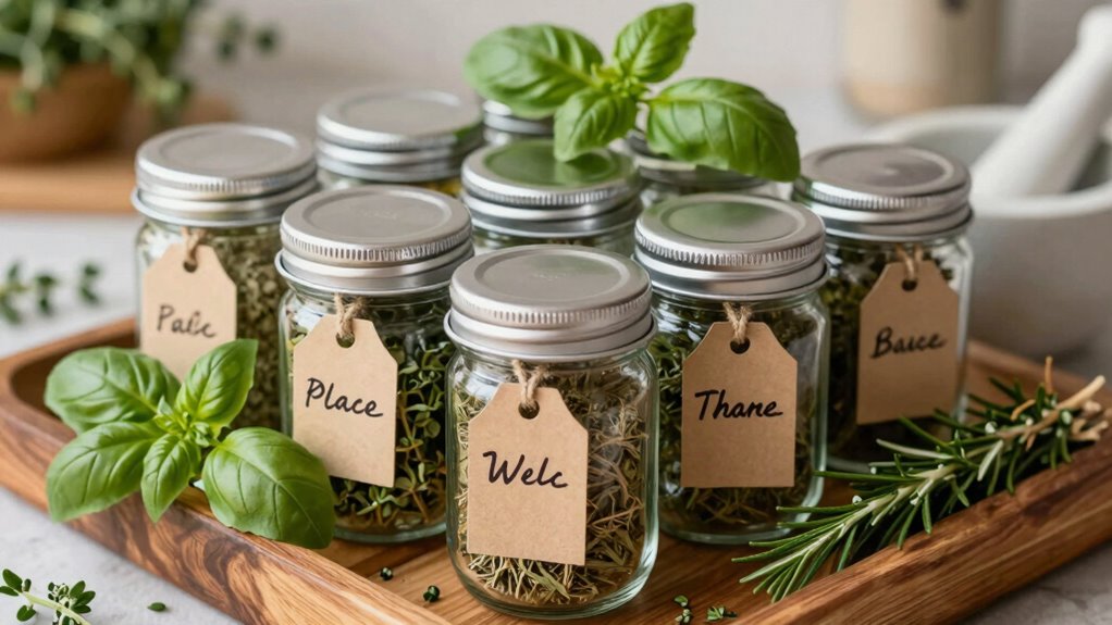 personalized spice jar set