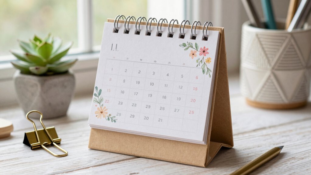 personalized stylish desk calendars