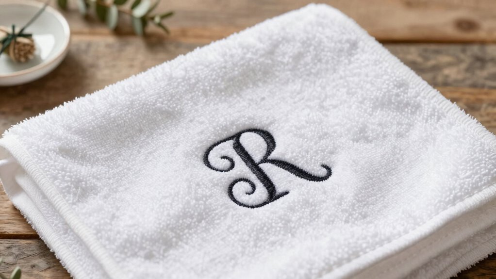 personalized vintage textile towels