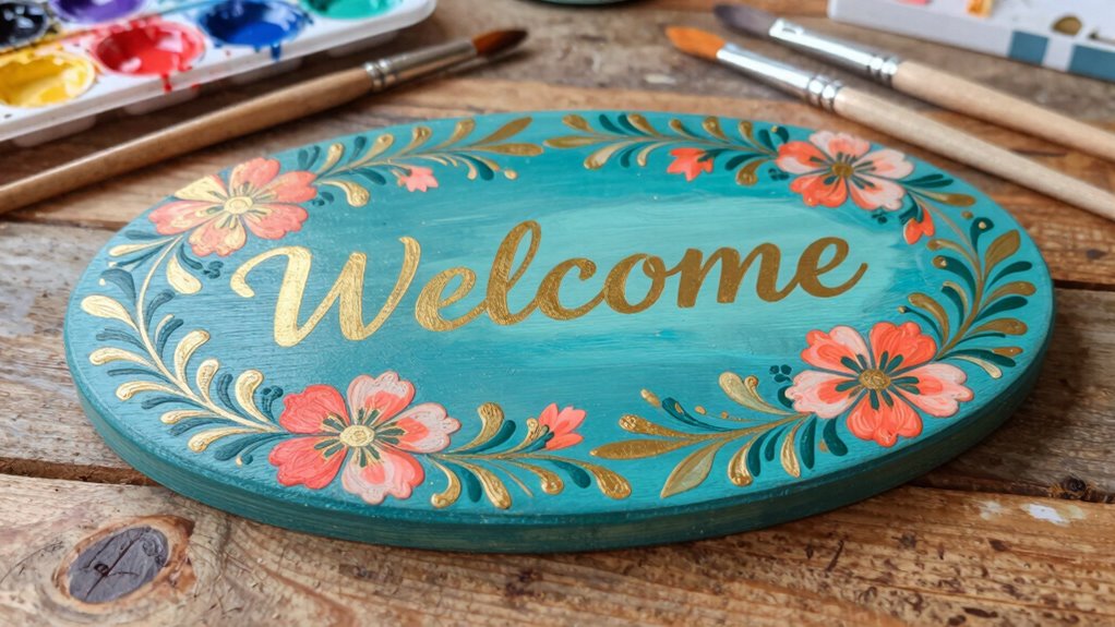 personalized welcoming home sign