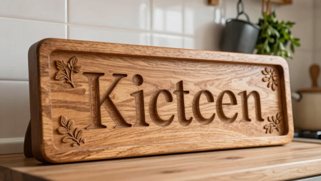 personalized wooden kitchen signs