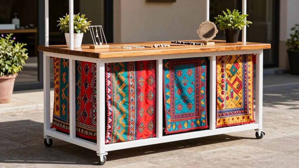 portable polished craft booth
