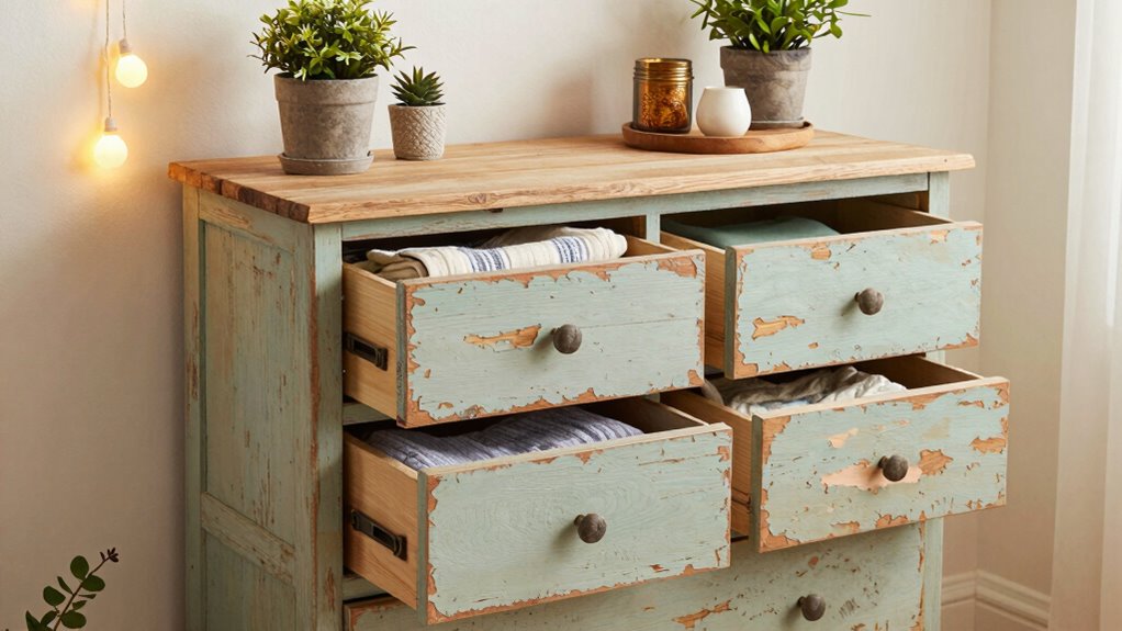 repurpose drawers into storage