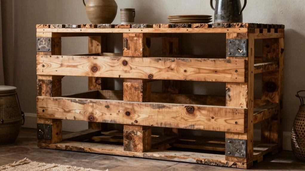 rustic pallet storage charm