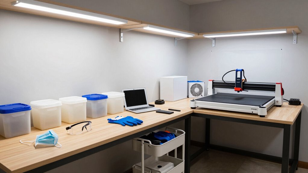 safe home workspace setup