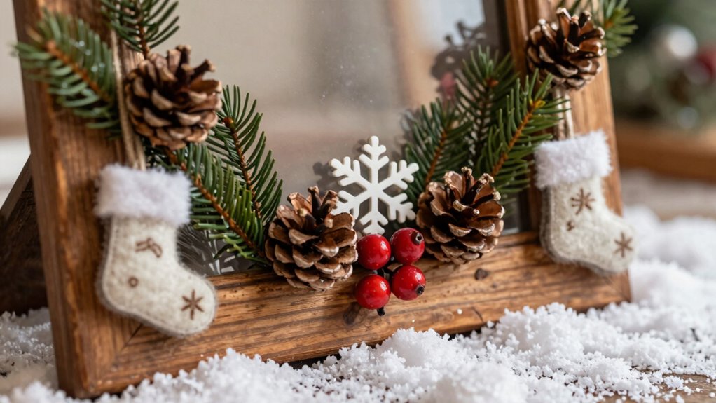 seasonal holiday themed photo frames