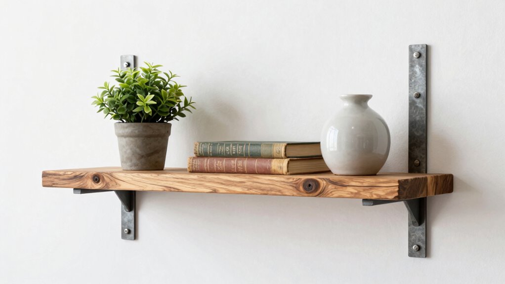secure shelves with proper anchors