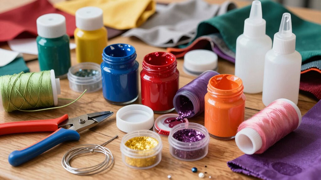 separate craft supply categories