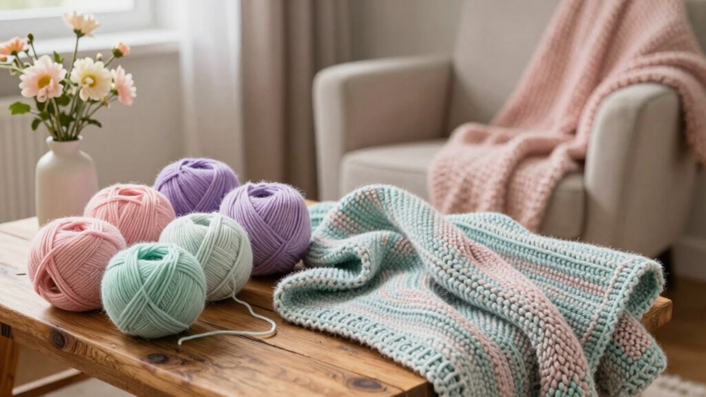 serene pastel knitting inspiration