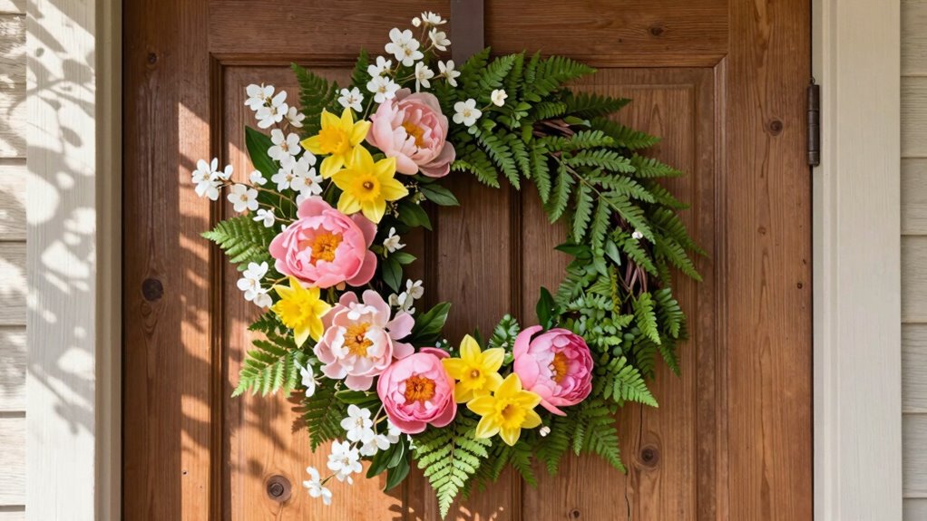 simple fresh spring wreaths