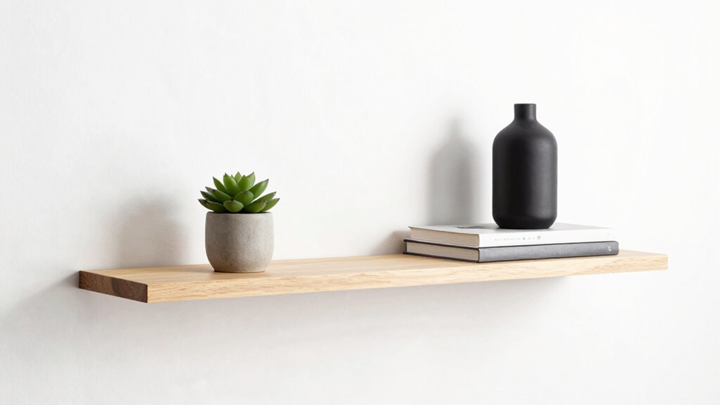 sleek precise minimalist shelving