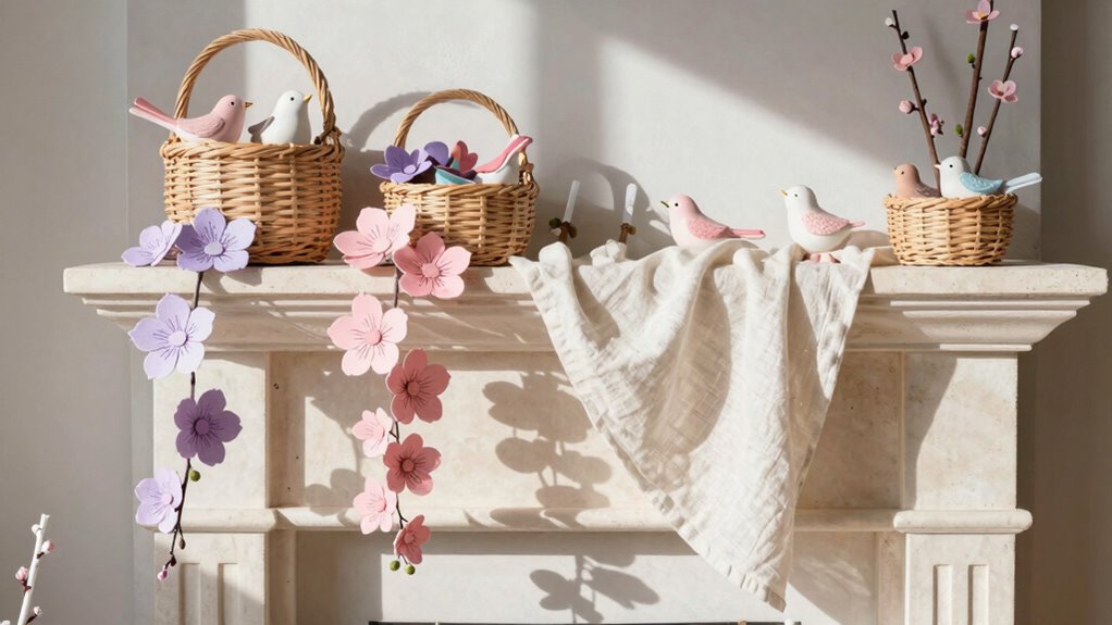 spring mantel decorating tips