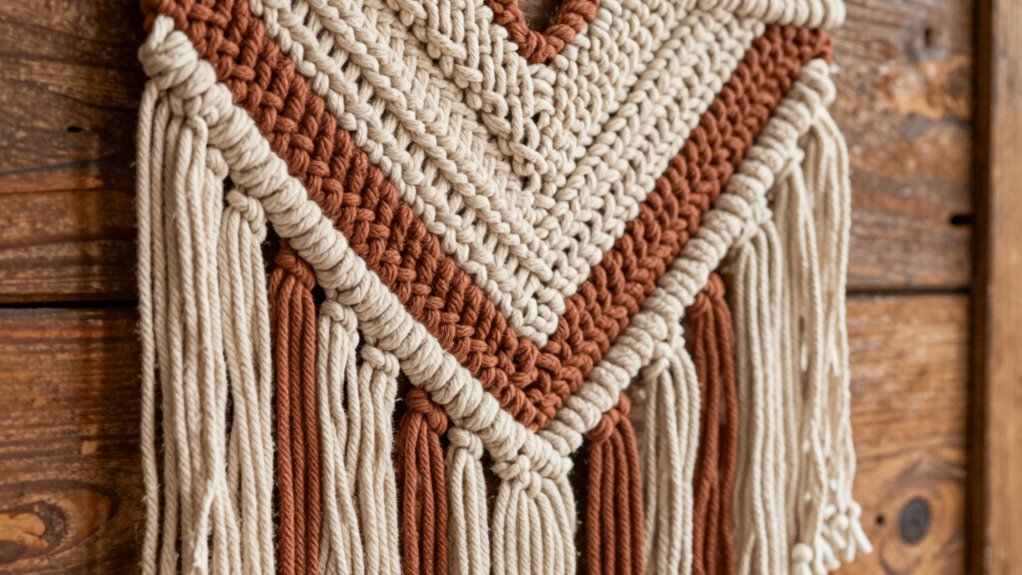 textile macram wall decor