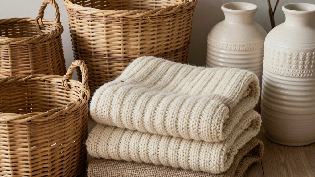 textured crafts for neutral decor