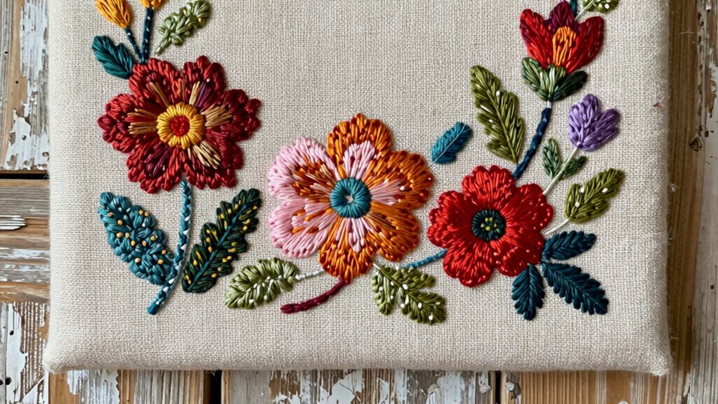 textured handmade embroidery art