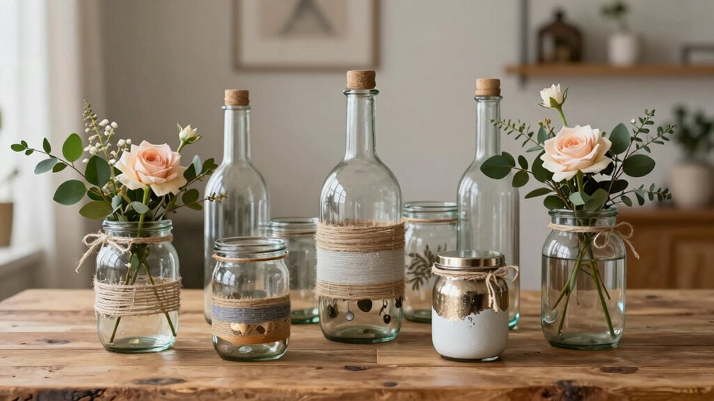 upcycled glass decor ideas