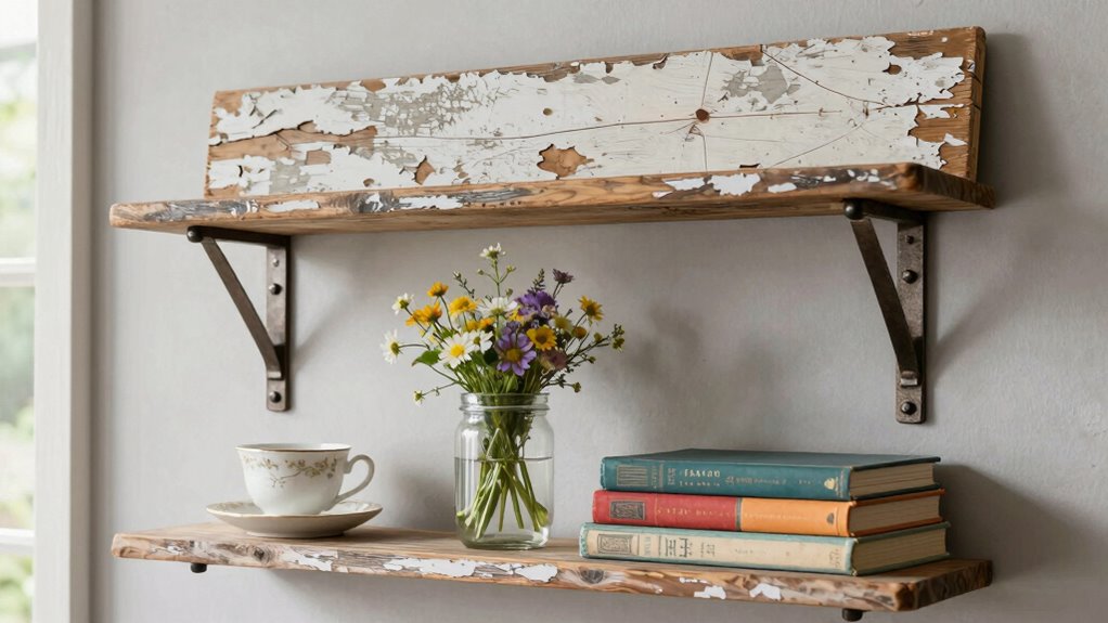 upcycled shelves and storage