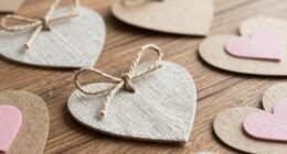 valentine crafts with soft tones