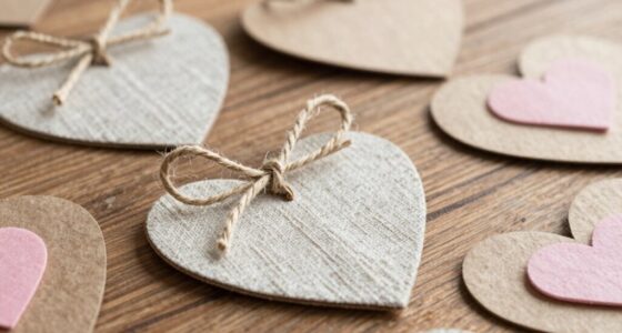 valentine crafts with soft tones