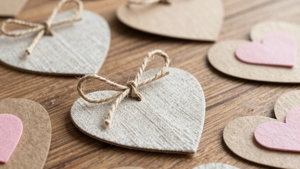 valentine crafts with soft tones